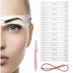 Sabloane pentru tatuare sprancene, STS004 set de 12 bucati cu elastic si brici Sabloane pentru tatuare sprancene, STS004 set de 12 bucati cu elastic si brici